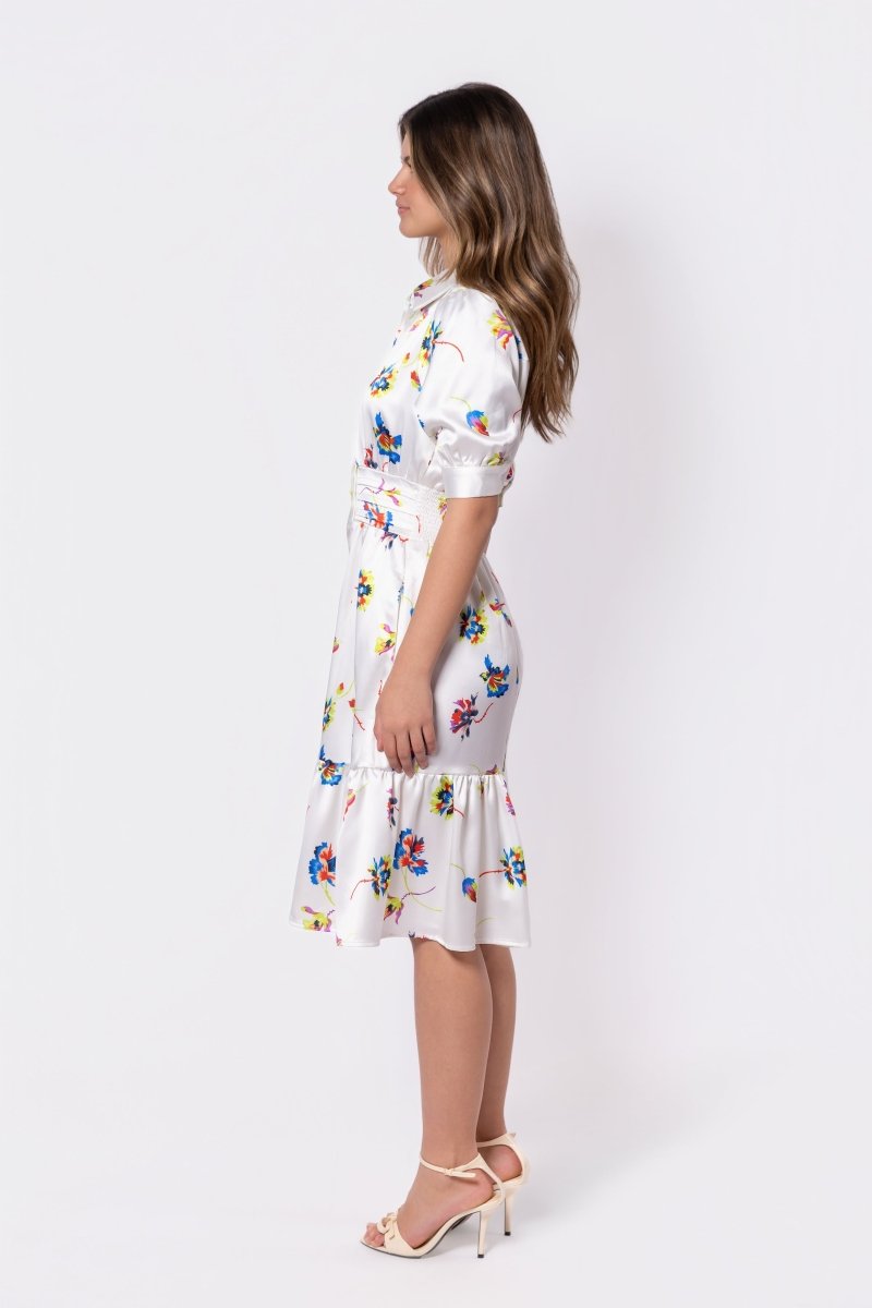 Annie Dress 42" (Ivory Ground)