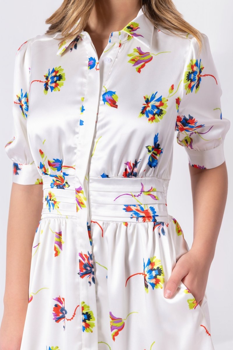 Annie Dress 42" (Ivory Ground)