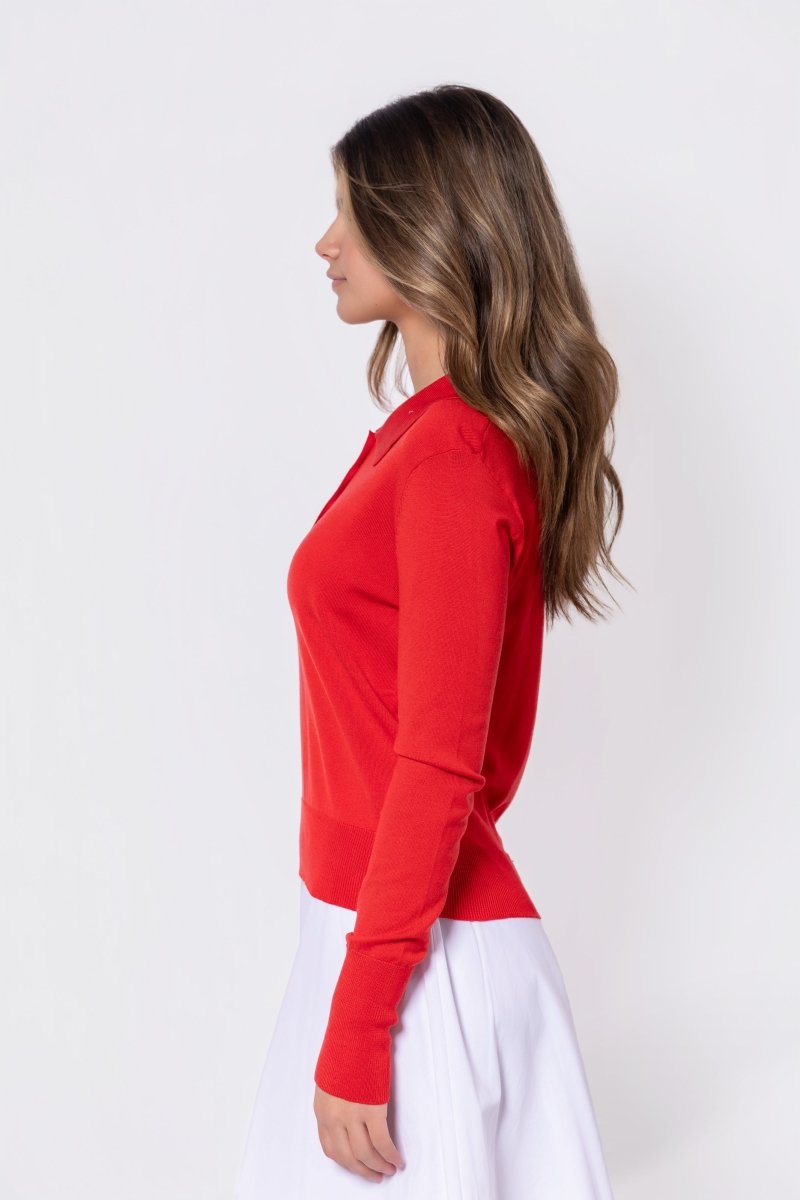 Aria Top (Red Pink)