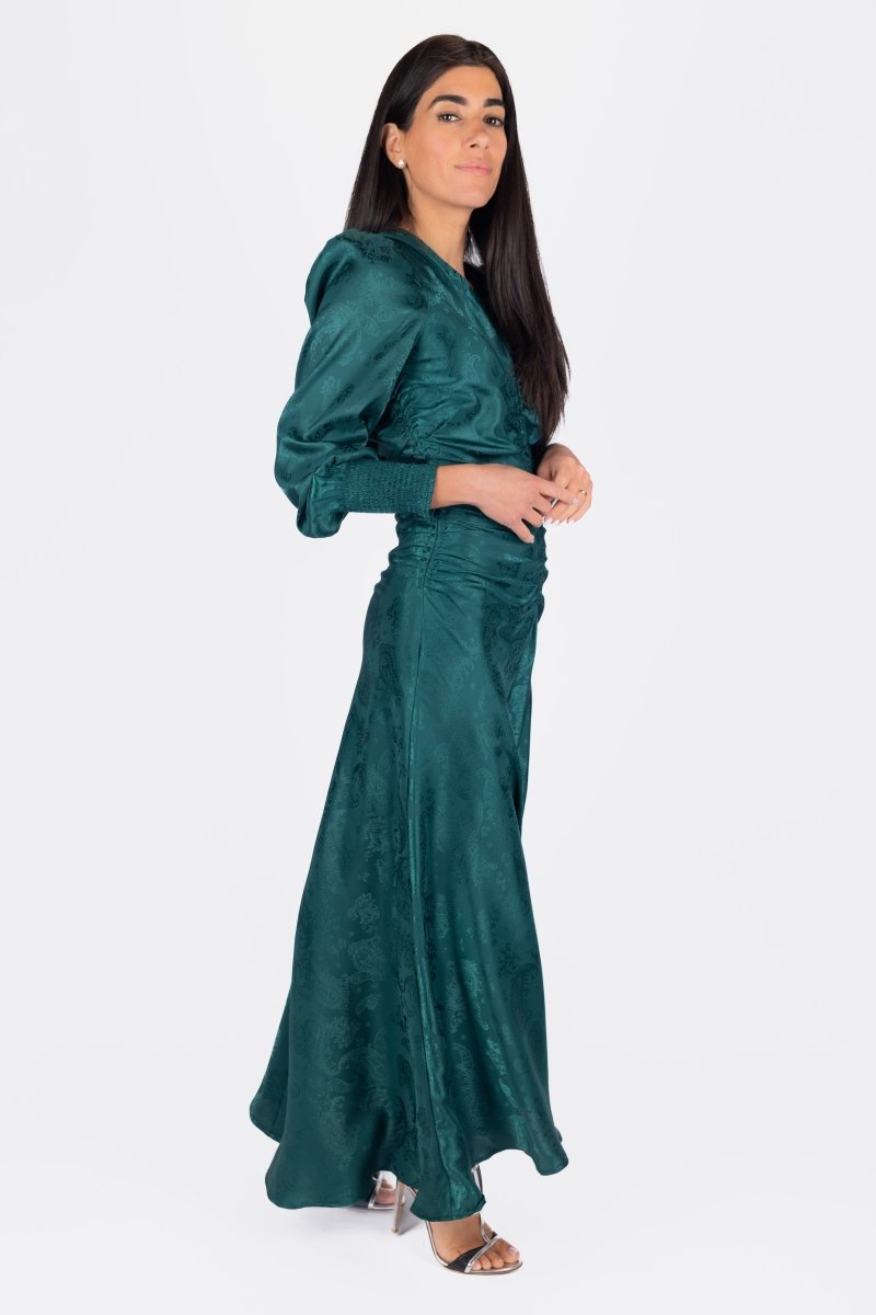 Audrey Dress Long Sleeve (Green)
