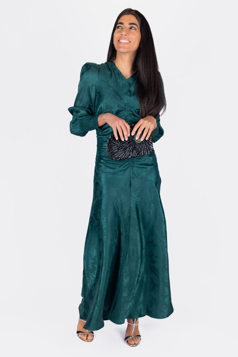 Audrey Dress Long Sleeve (Green)