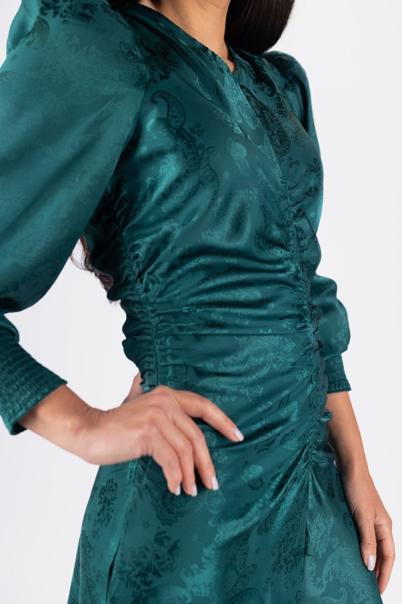 Audrey Dress Long Sleeve (Green)