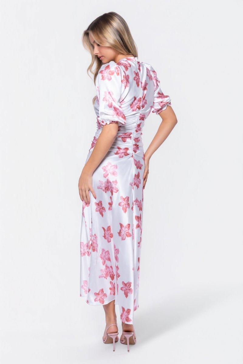 Audrey Dress Short Sleeve (Ivory Pink)