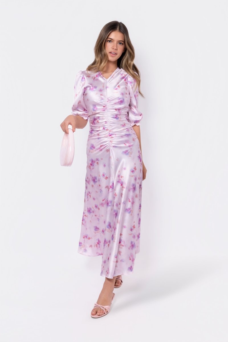 Audrey Dress Short Sleeve (Pink/Purple)