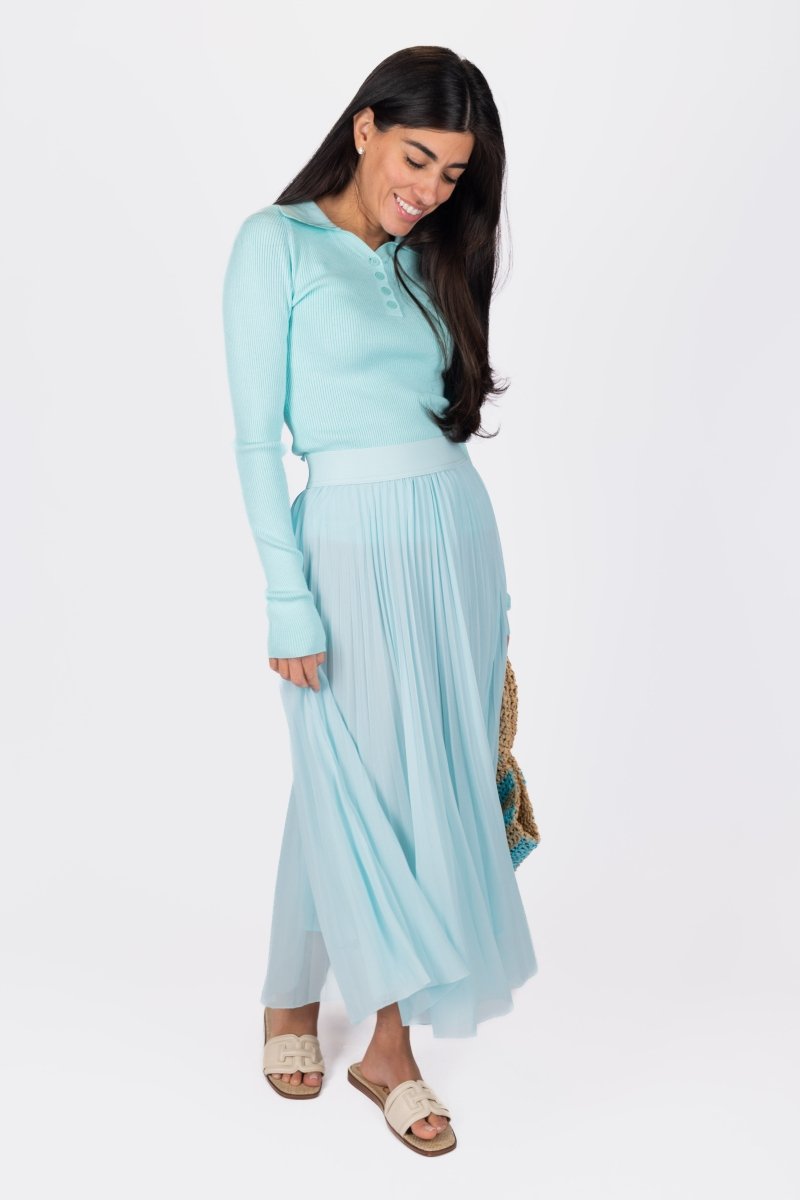 Bailey Top (Aqua Blue)