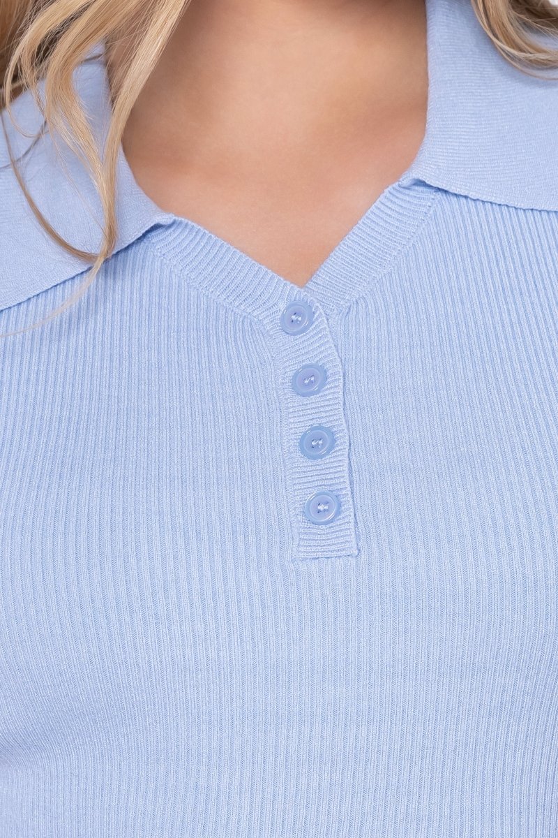 Bailey Top Short Sleeve (Light Blue)