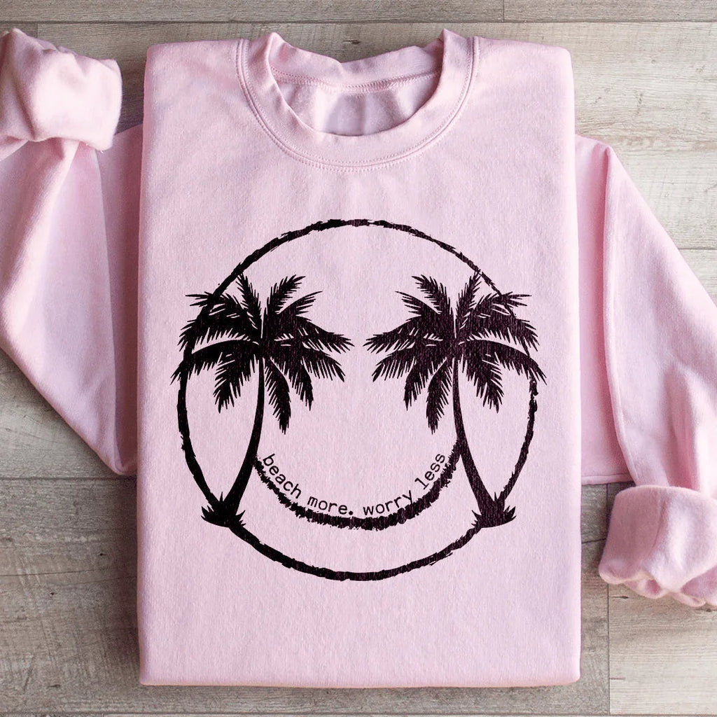 Beach More Worry Less Sweatshirt