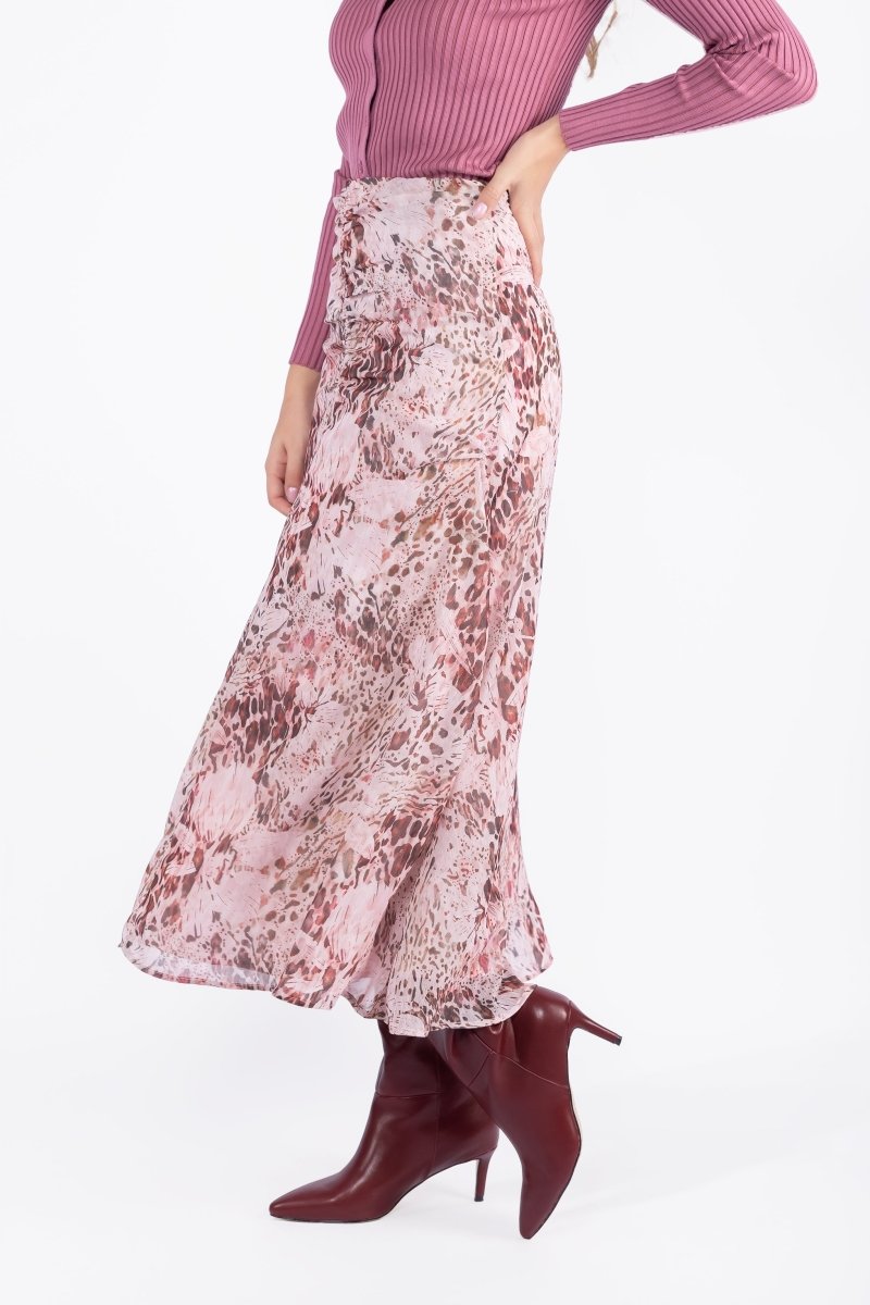 Calista Skirt (Pink Pattern)