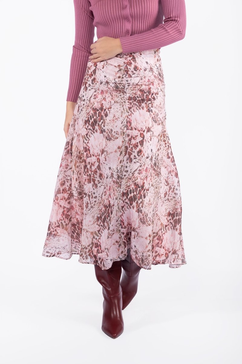 Calista Skirt (Pink Pattern)