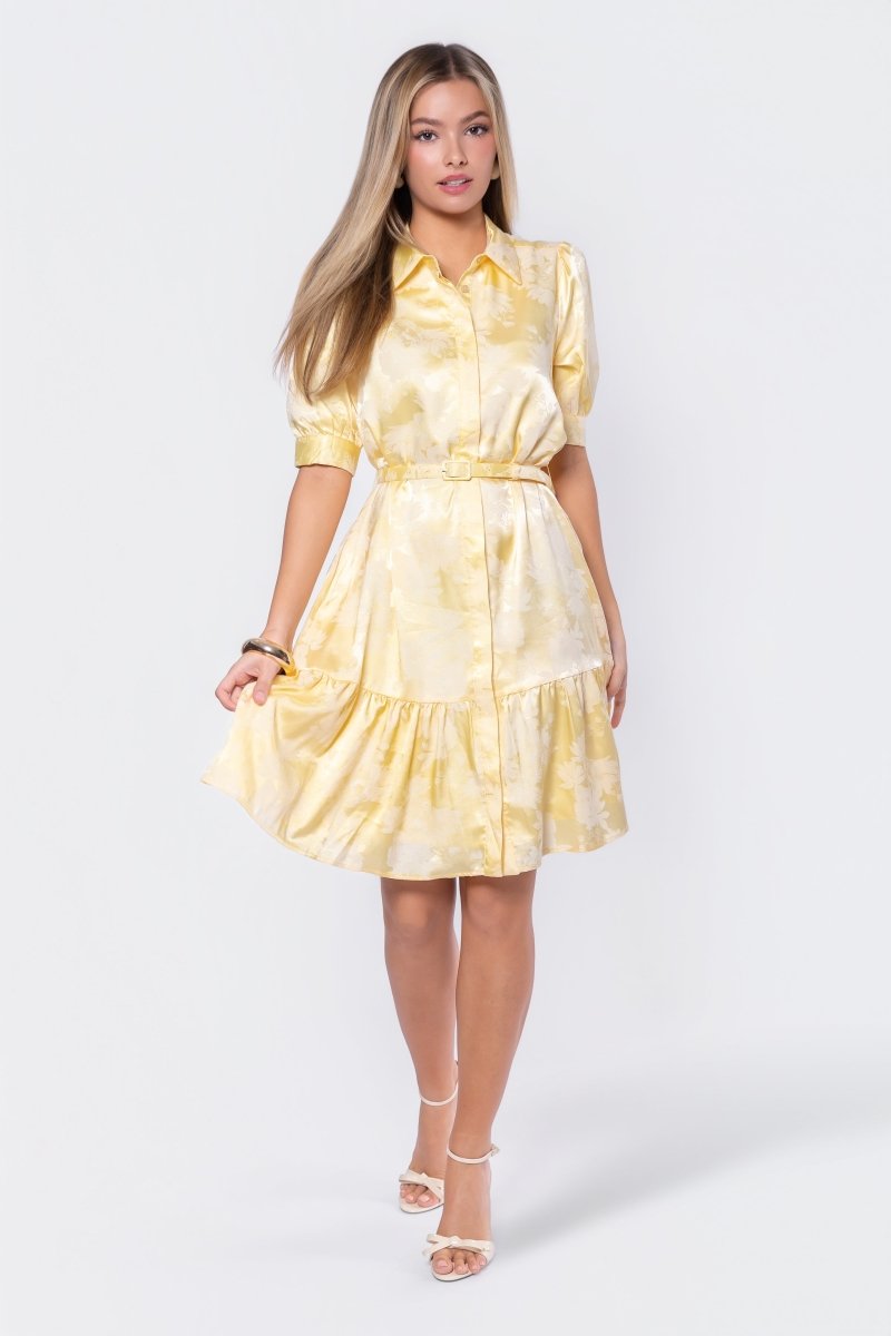 Celine Dress 39" (Butter Yellow)
