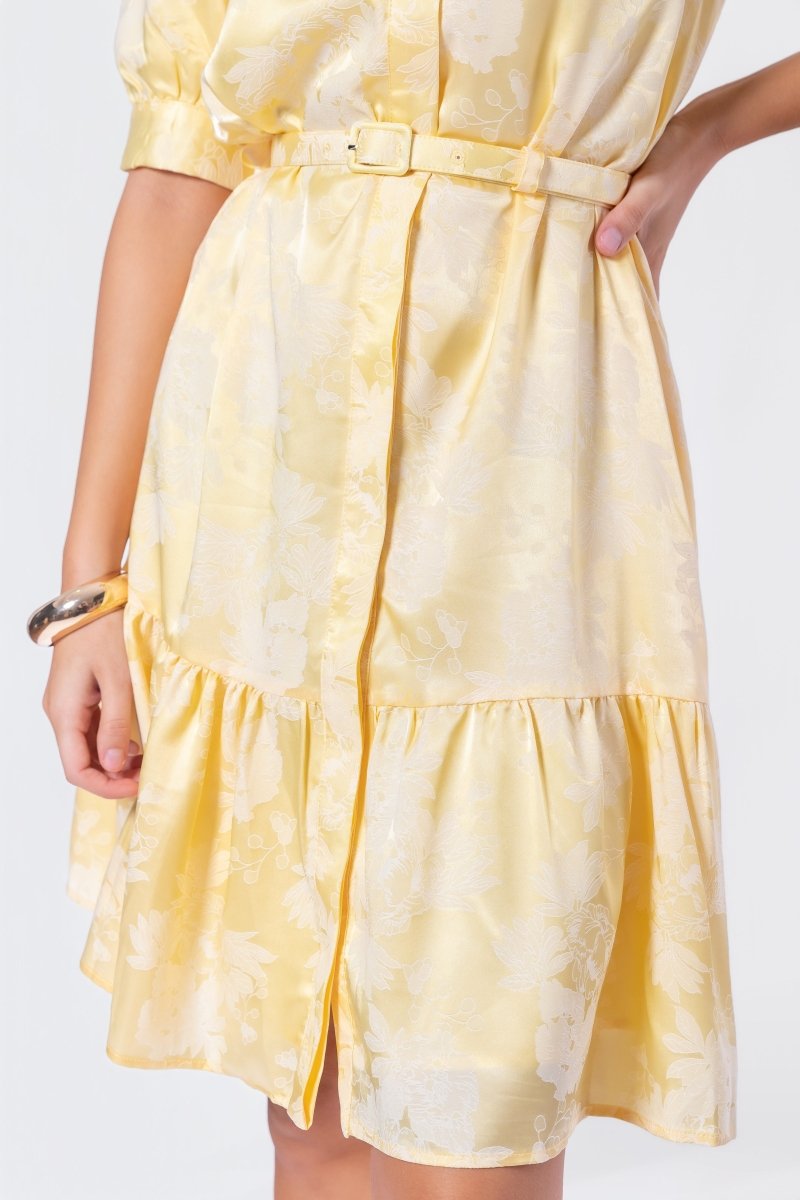 Celine Dress 39" (Butter Yellow)
