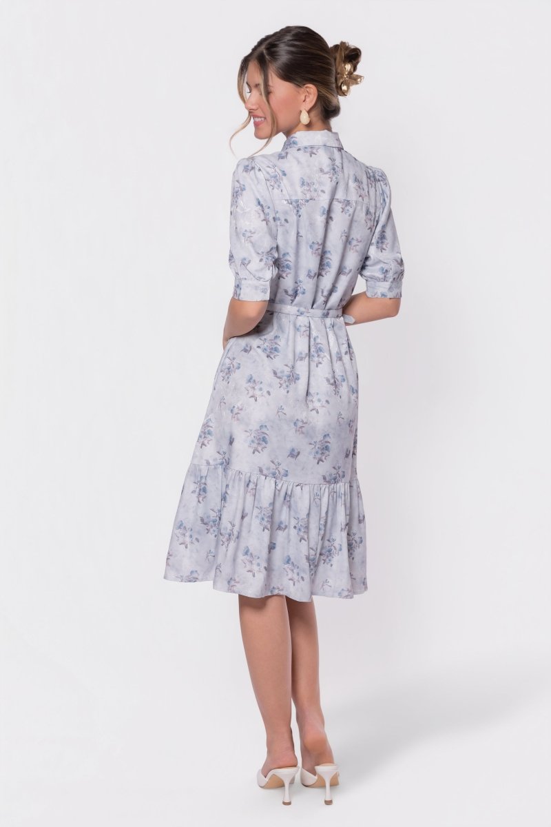 Celine Dress 42" (Light Blue Flower)