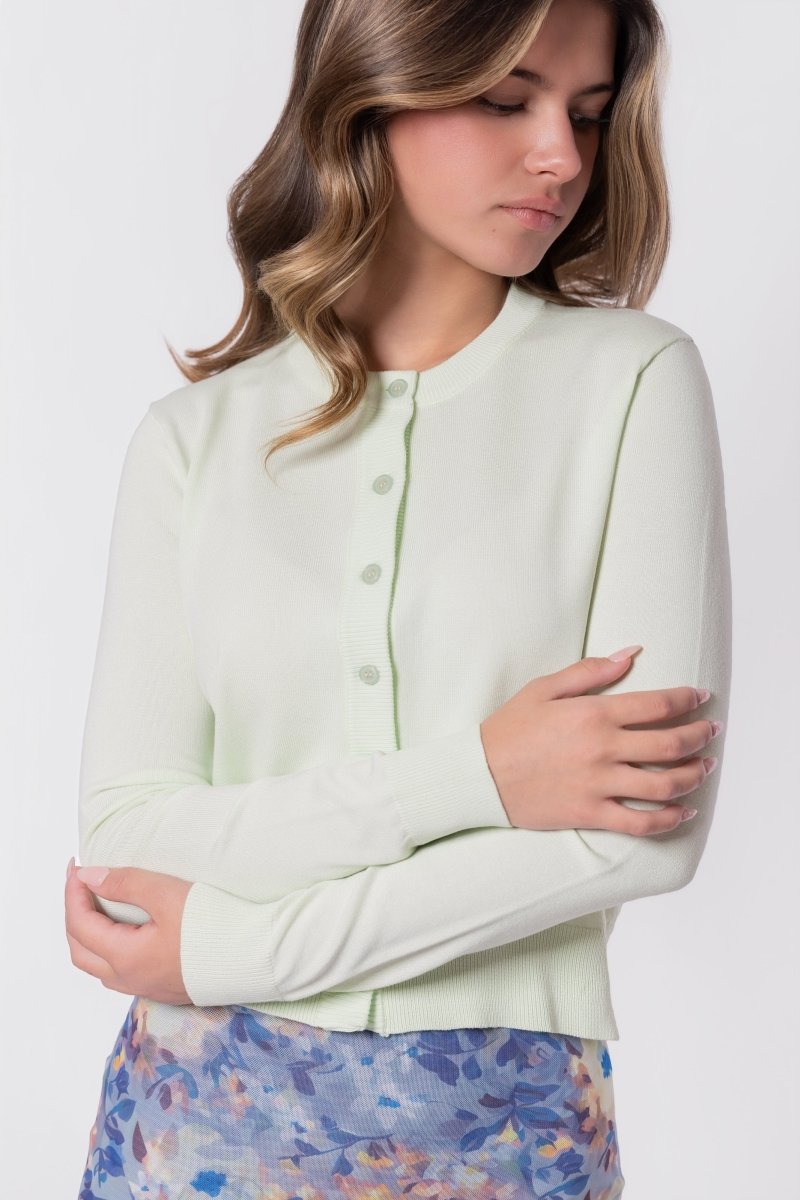 Chloe Cardigan (Light Mint)