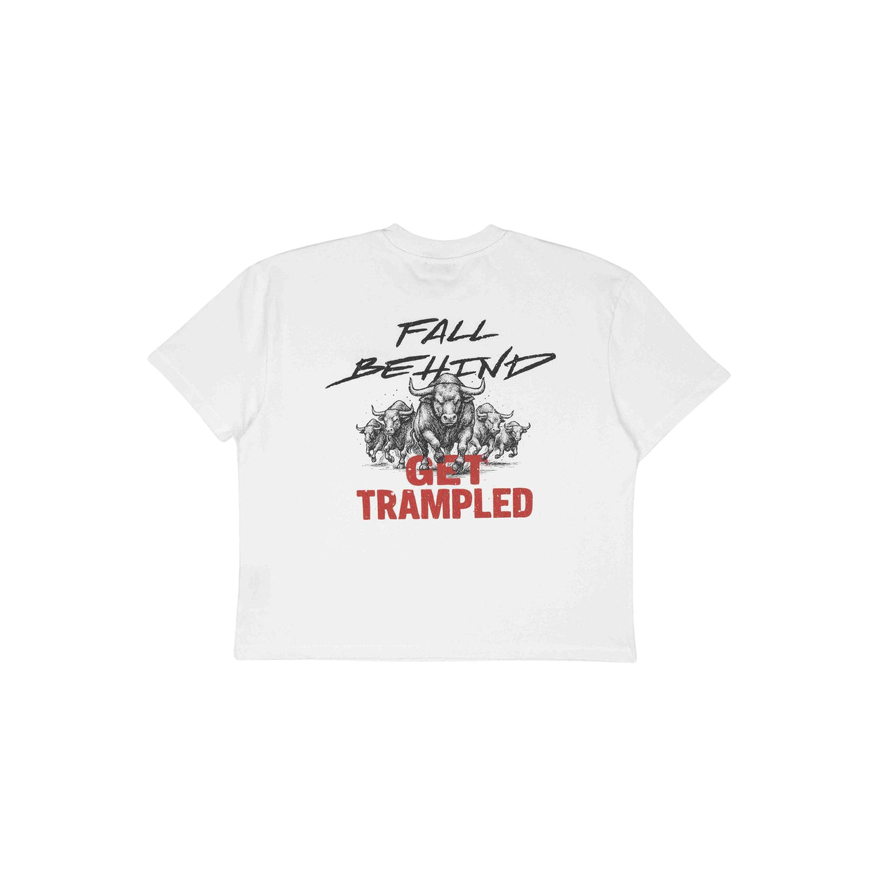 Commons No Mercy Get Trampled Tee Vintage White