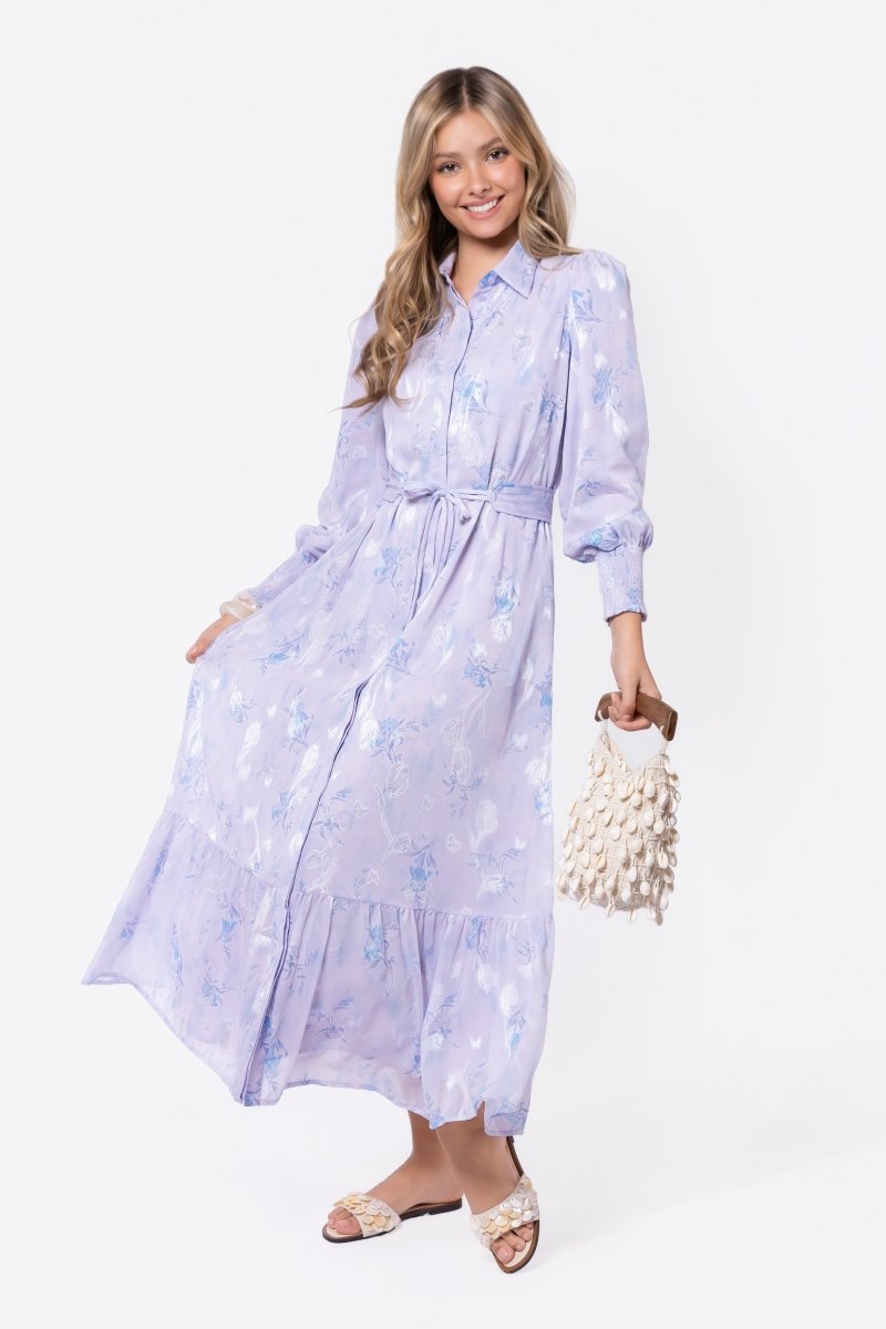Connie Dress (Blue/White)
