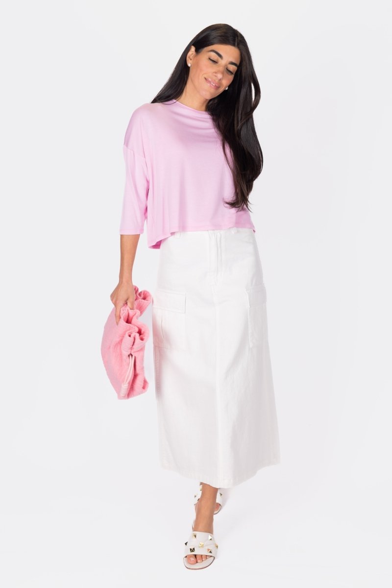Cropped Tee (Pink Blush)