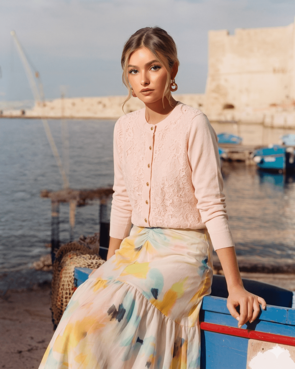 Dahlia Cardigan (Light Pink)