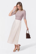 Dakota Skirt (Ivory Solid)