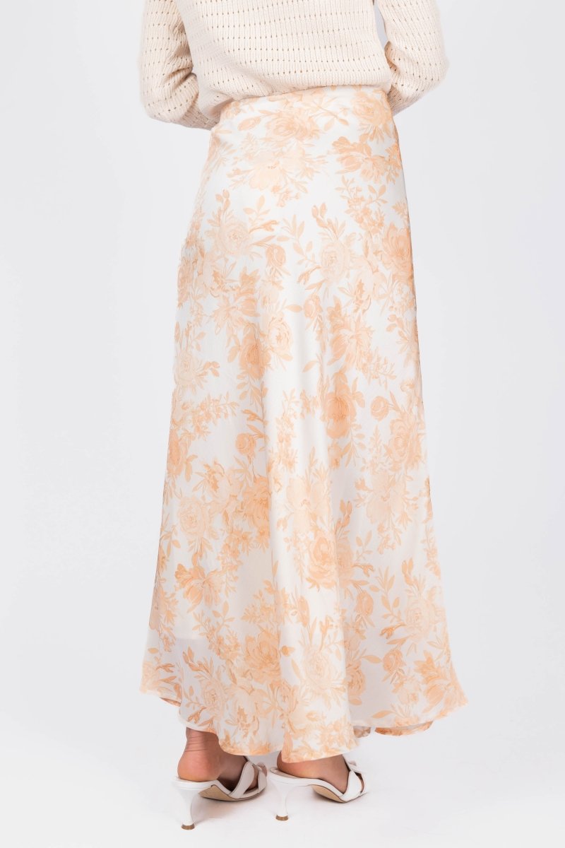 Dakota Skirt (Ivory/Peach)