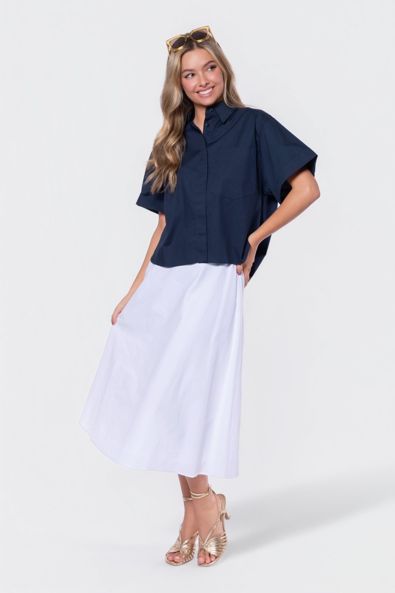 Dakota Skirt (White Solid)