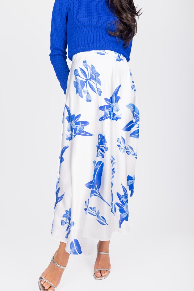 Dakota Skirt (White/Blue)