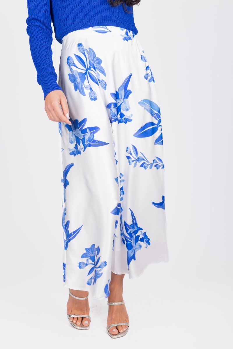 Dakota Skirt (White/Blue)