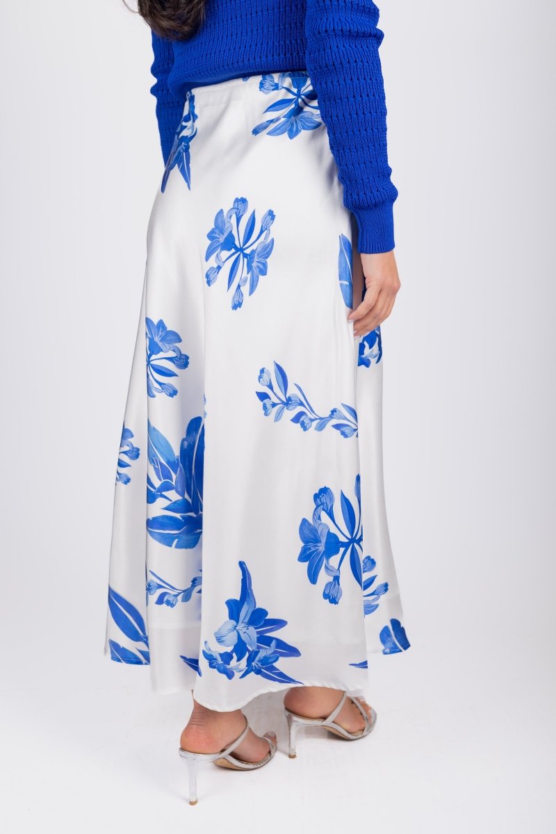 Dakota Skirt (White/Blue)