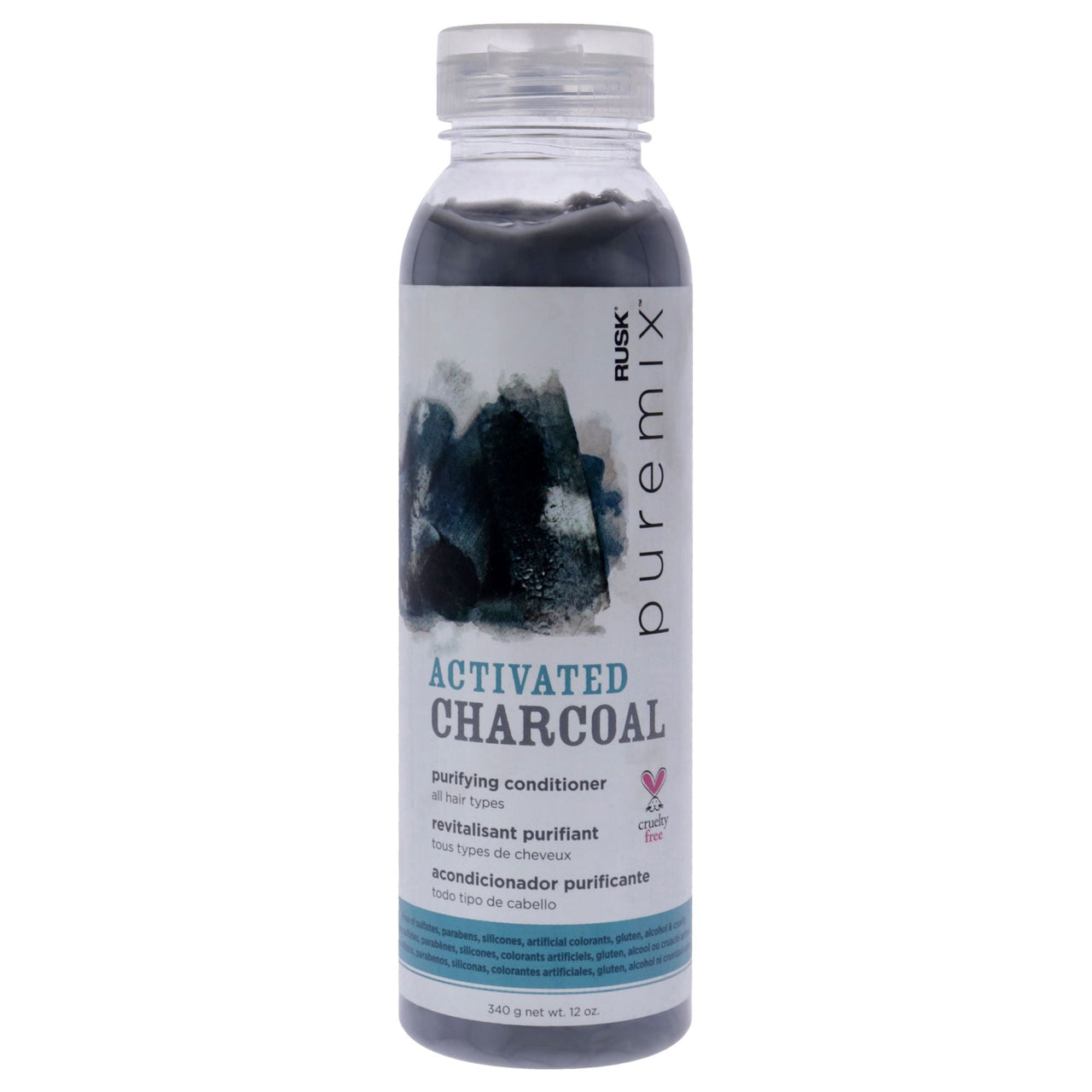 Puremix Activated Charcoal Purifying Conditioner by Rusk for Unisex - 12 oz Conditioner