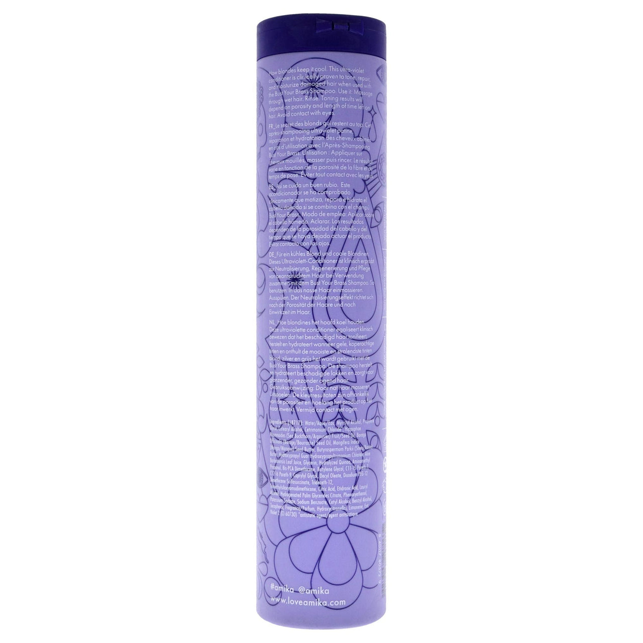 Bust Your Brass Cool Blonde Conditioner by Amika for Unisex - 9.2 oz Conditioner