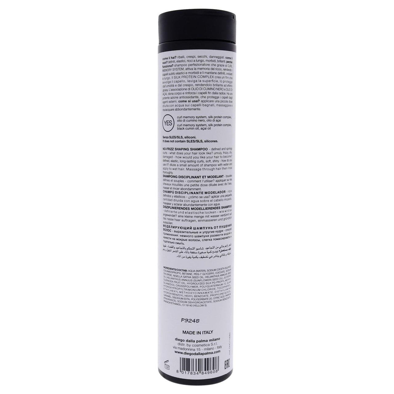 Orgoglioriccio No-Frizz Shaping Shampoo by Diego Dalla Palma for Unisex - 8.5 oz Shampoo