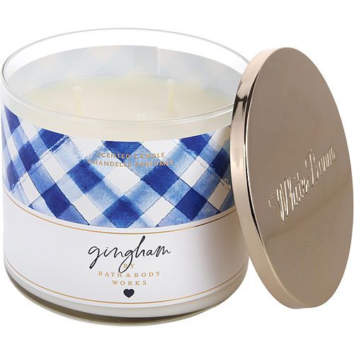 BATH & BODY WORKS by Bath & Body Works GINGHAM SCENTED CANDLE 14.5 OZ