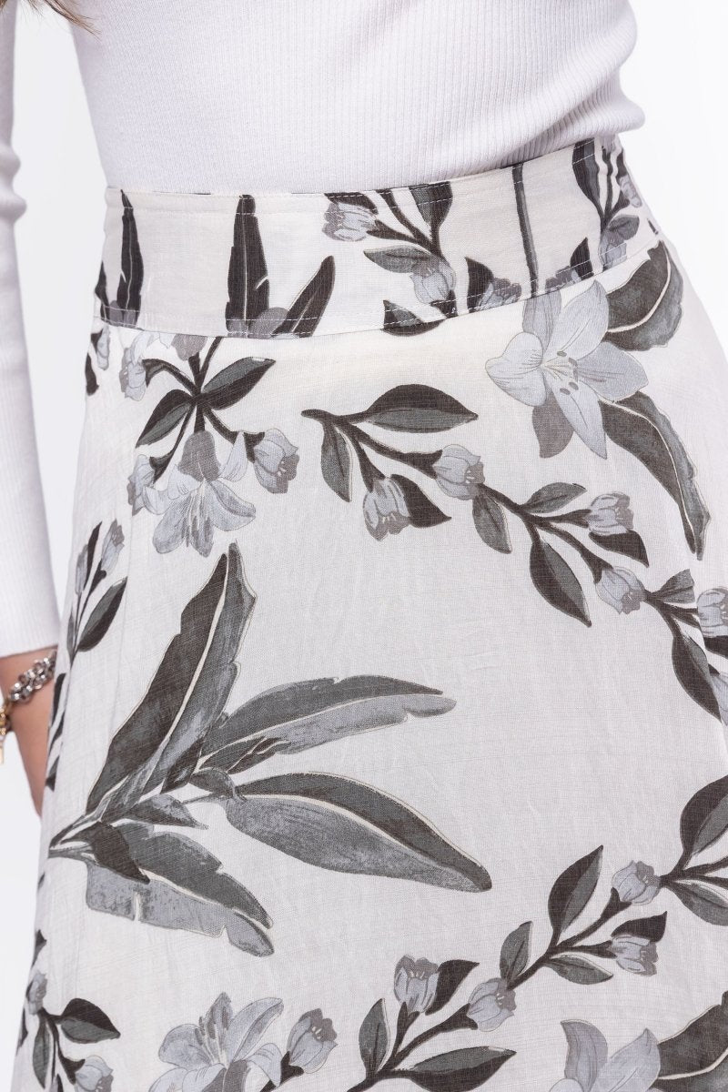 Ella Skirt 38" (White/Black)