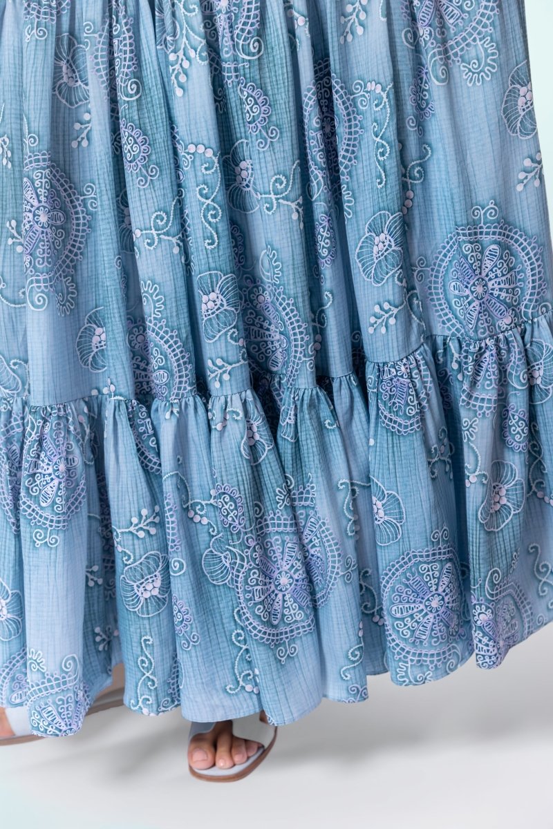 Eloisa Skirt (Green Pattern)