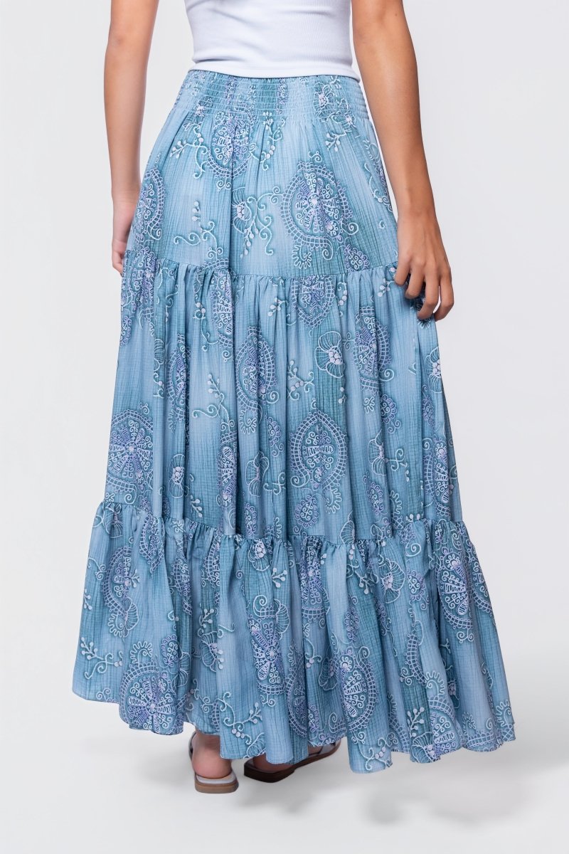 Eloisa Skirt (Green Pattern)