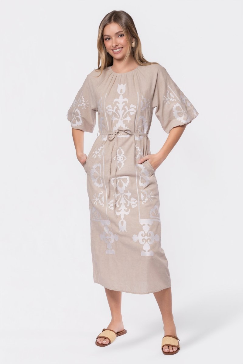 Erica Dress (Beige)