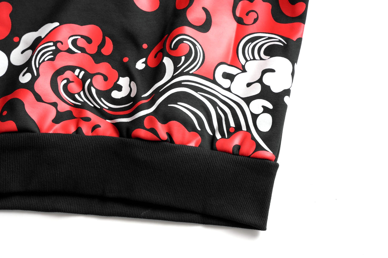 SW9060 Red Demon Embroidered Sweater
