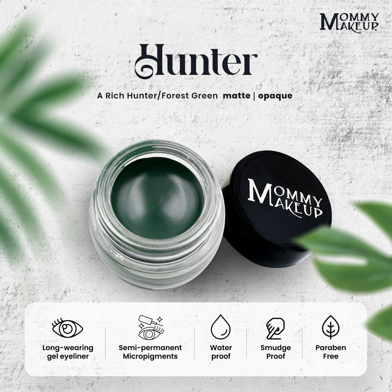 Hunter Stay Put Waterproof Gel Eyeliner w/ Micropigments