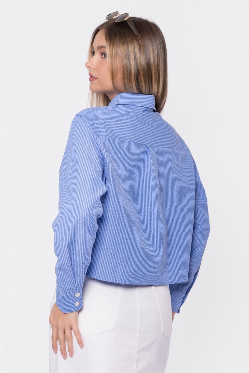 Gina Top (Blue Stripe)
