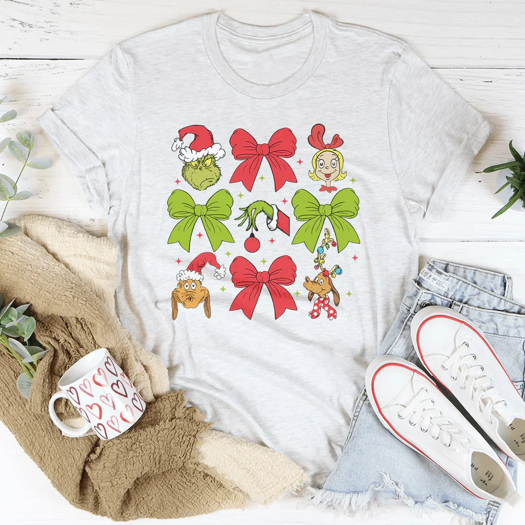 Grinmas Coquette Bow Tee