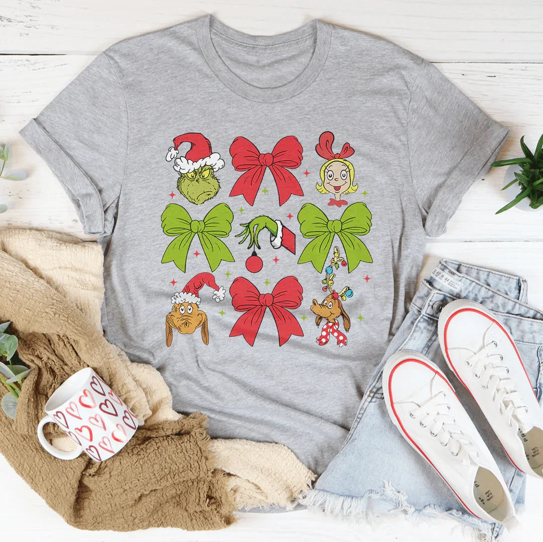 Grinmas Coquette Bow Tee