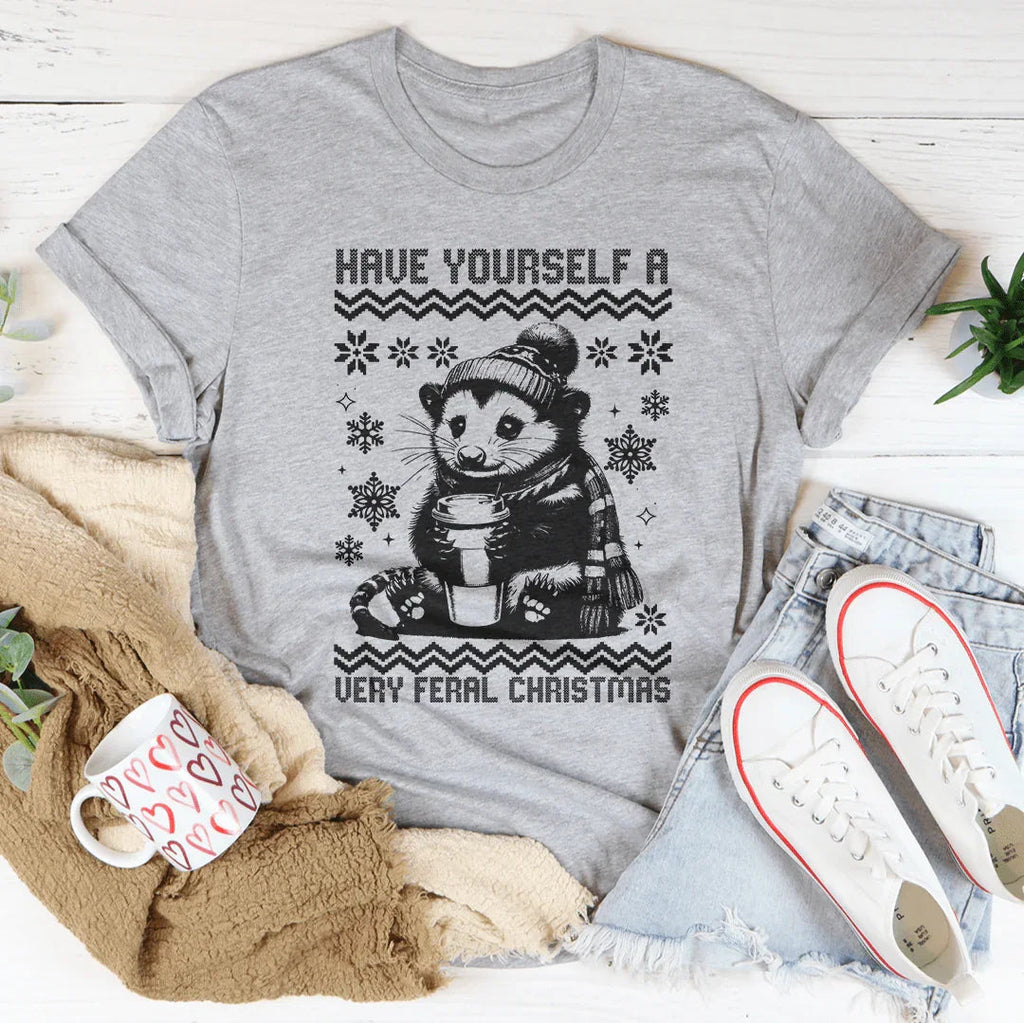 Have Yourself A Very Feral Christmas Tee