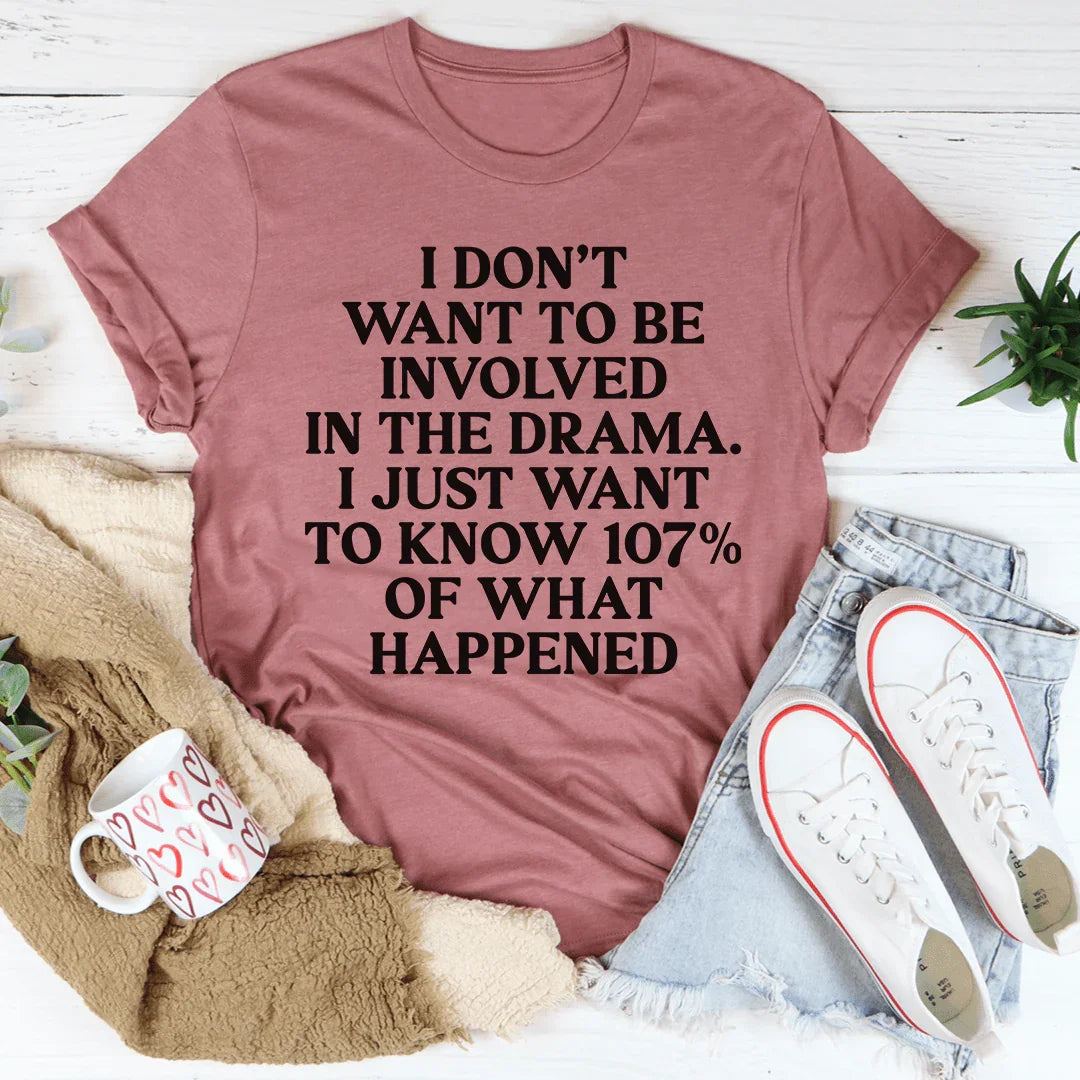I Don't Want To Be Involved In The Drama Tee