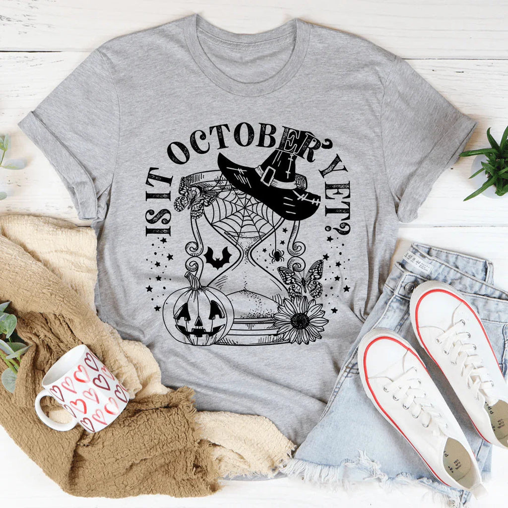 Is It October Yet Pumpkin Tee