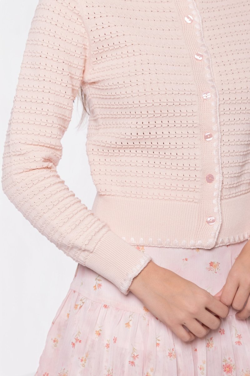 Jane Cardigan (Light Peach)