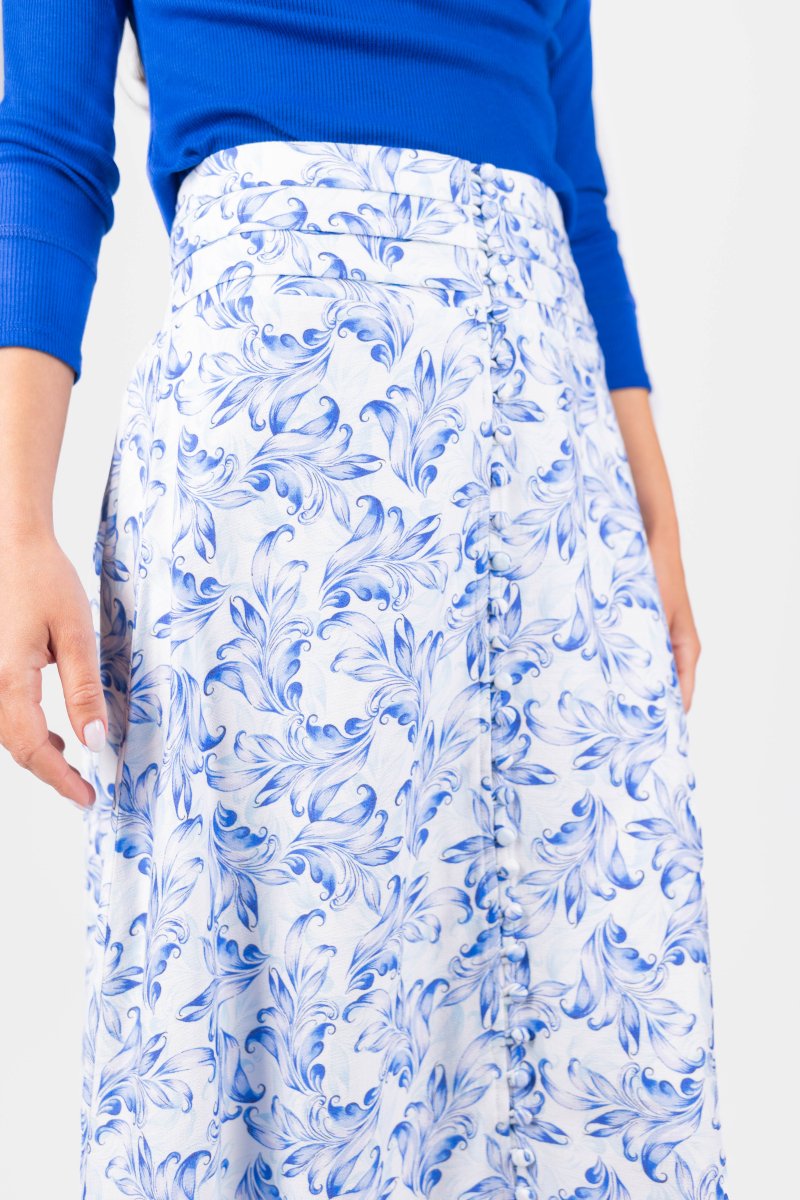 Josephine Skirt (Blue/White)