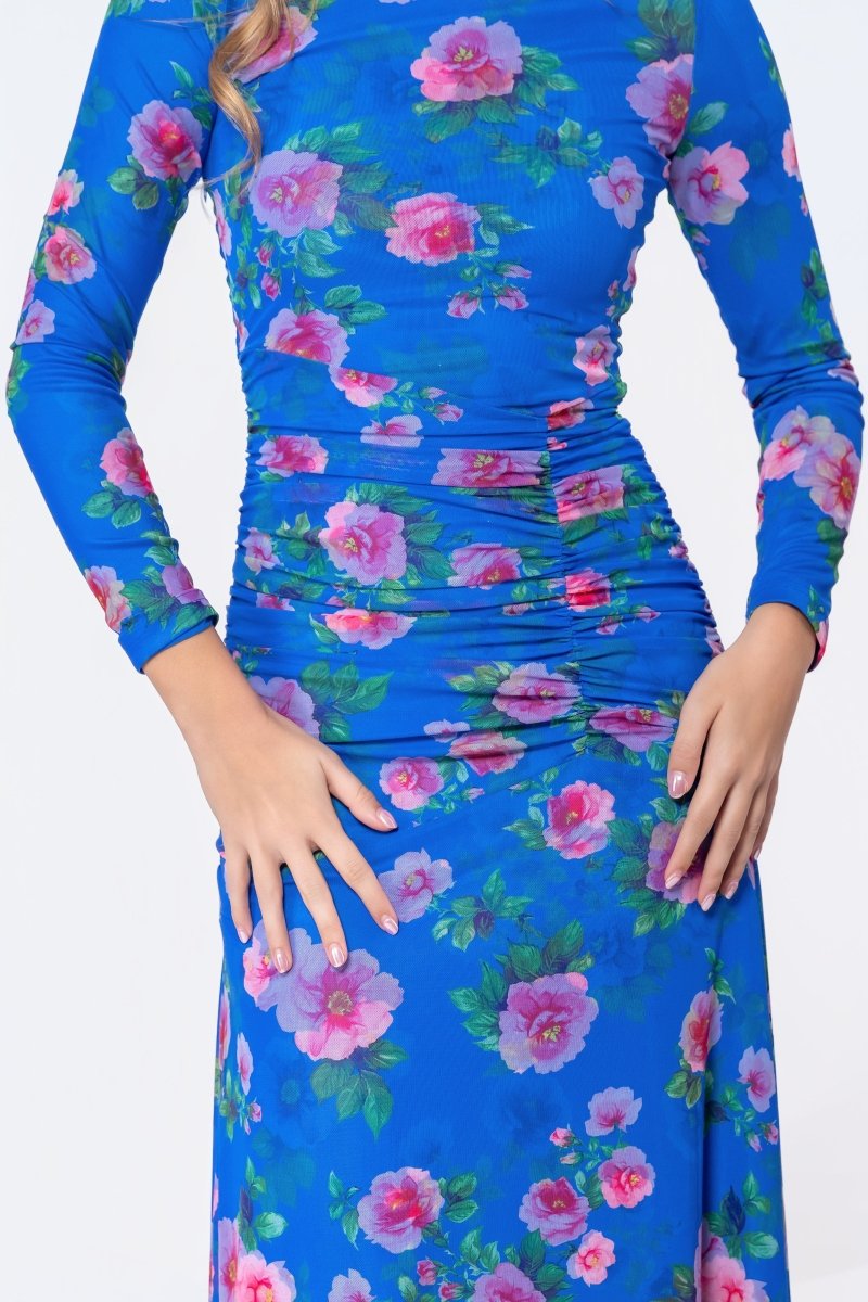 Juliana Dress (Blue/Pink)