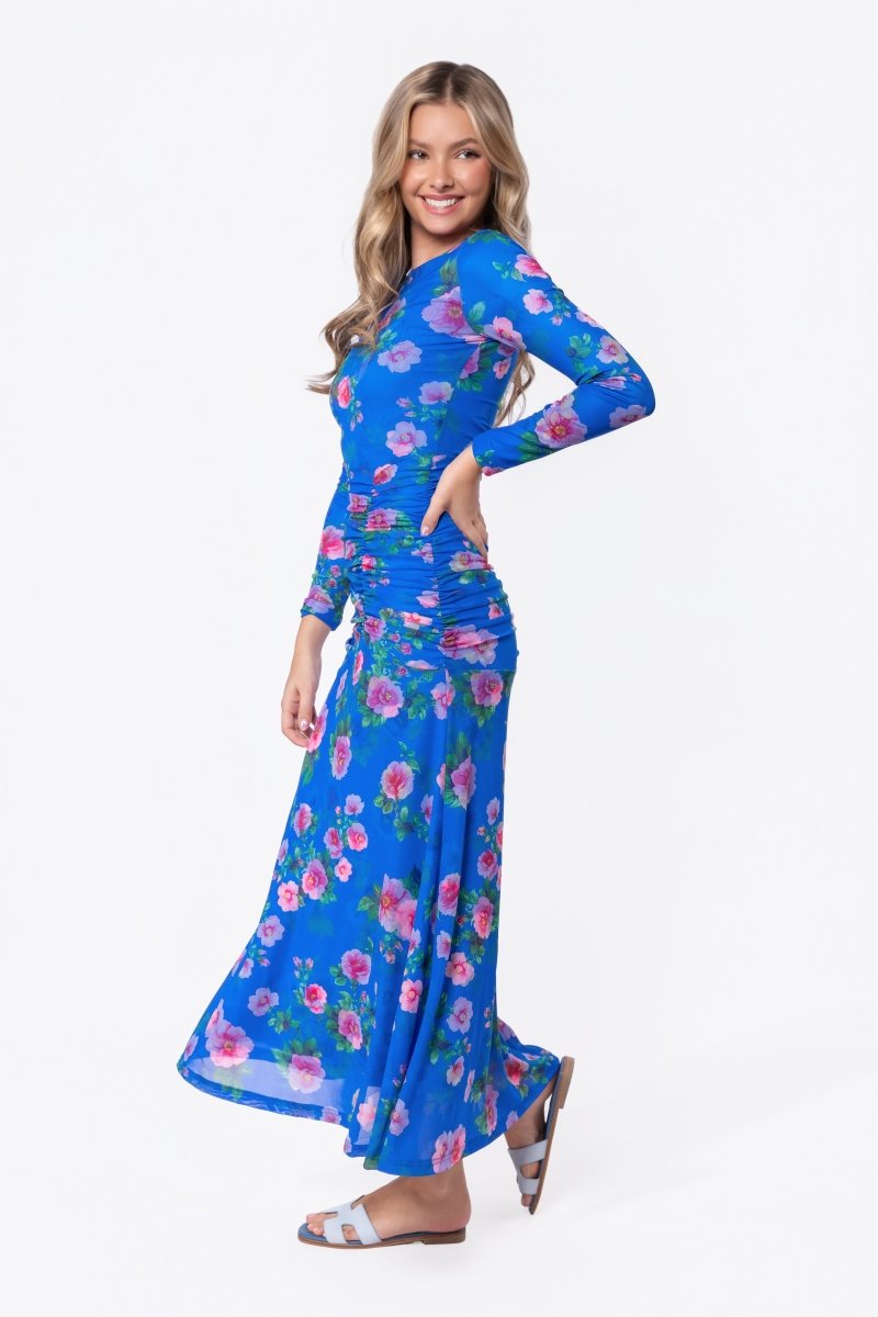 Juliana Dress (Blue/Pink)