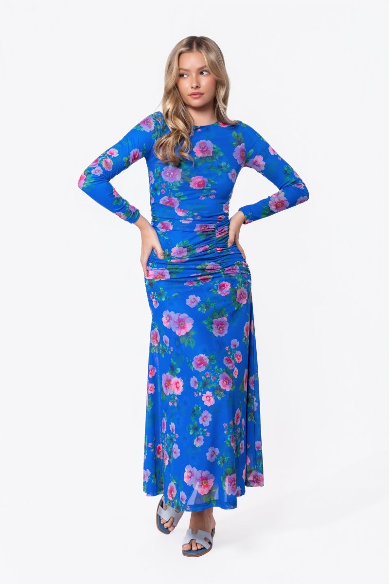 Juliana Dress (Blue/Pink)
