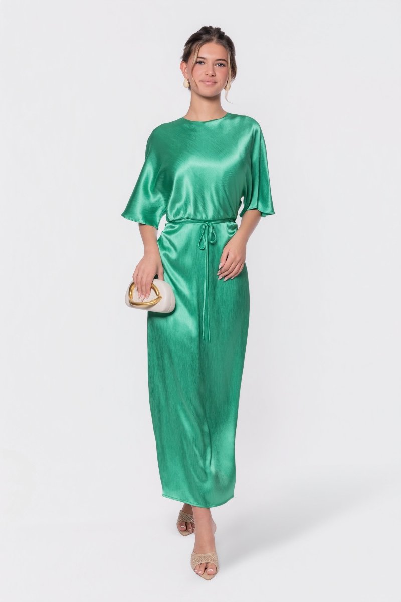 Juniper Dress (Green Solid)