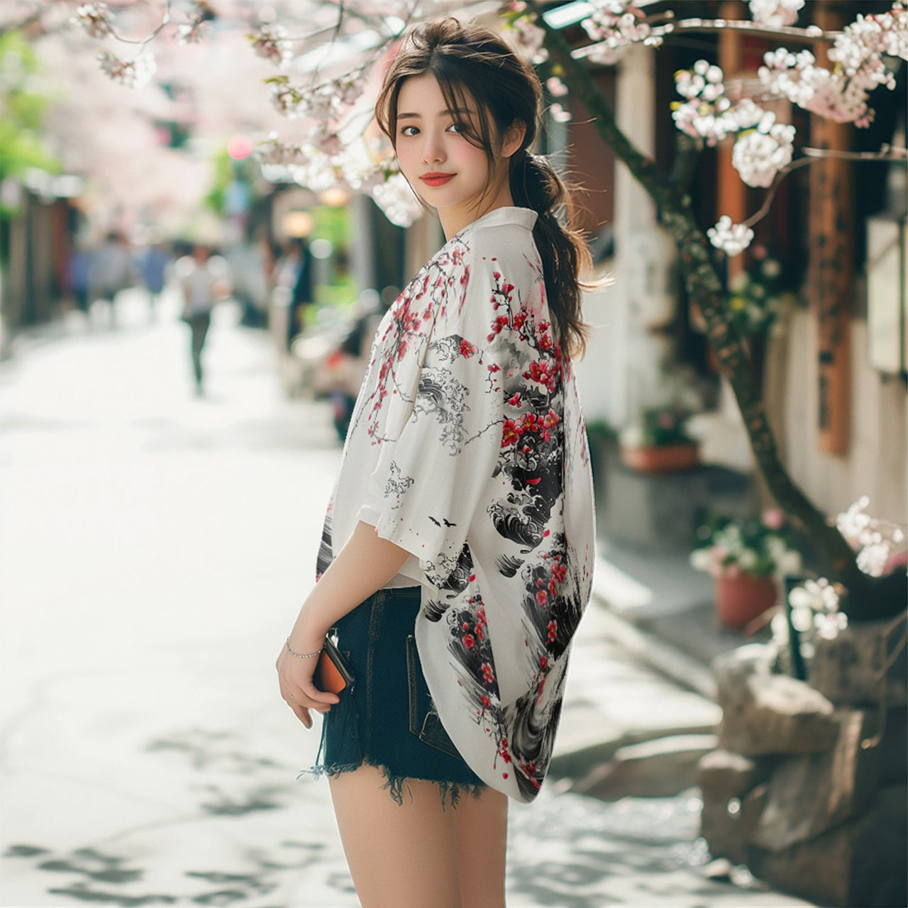 K29 Blossom Waves Kimono